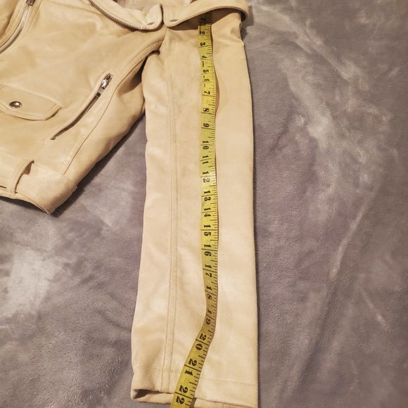 Faux suede motto jacket - Picture 7 of 7